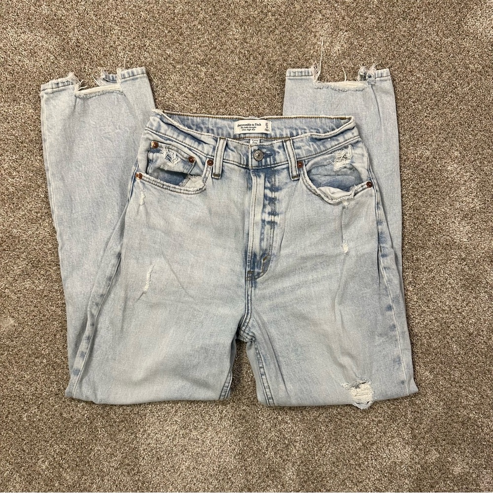 Abercrombie & Fitch‎ Light Blue Straight Leg Jeans